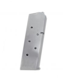 7-round stainless steel magazine, compact, .45 ACP