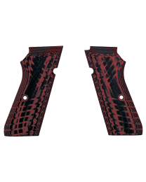 KDS9c Grips, Textured - Dark Red/Black